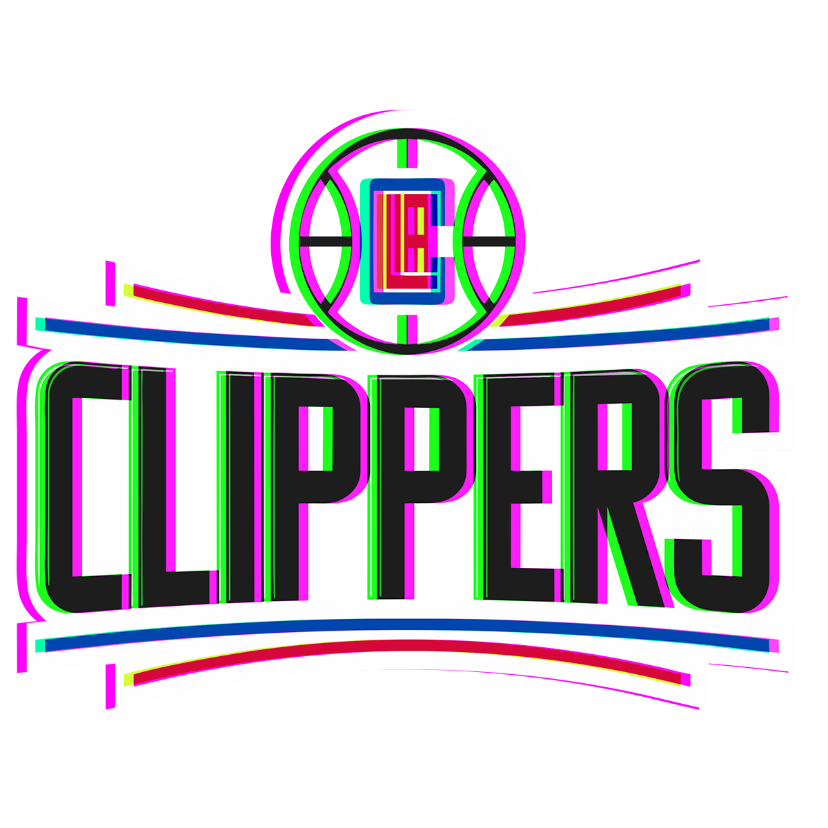 Phantom Los Angeles Clippers logo iron on paper